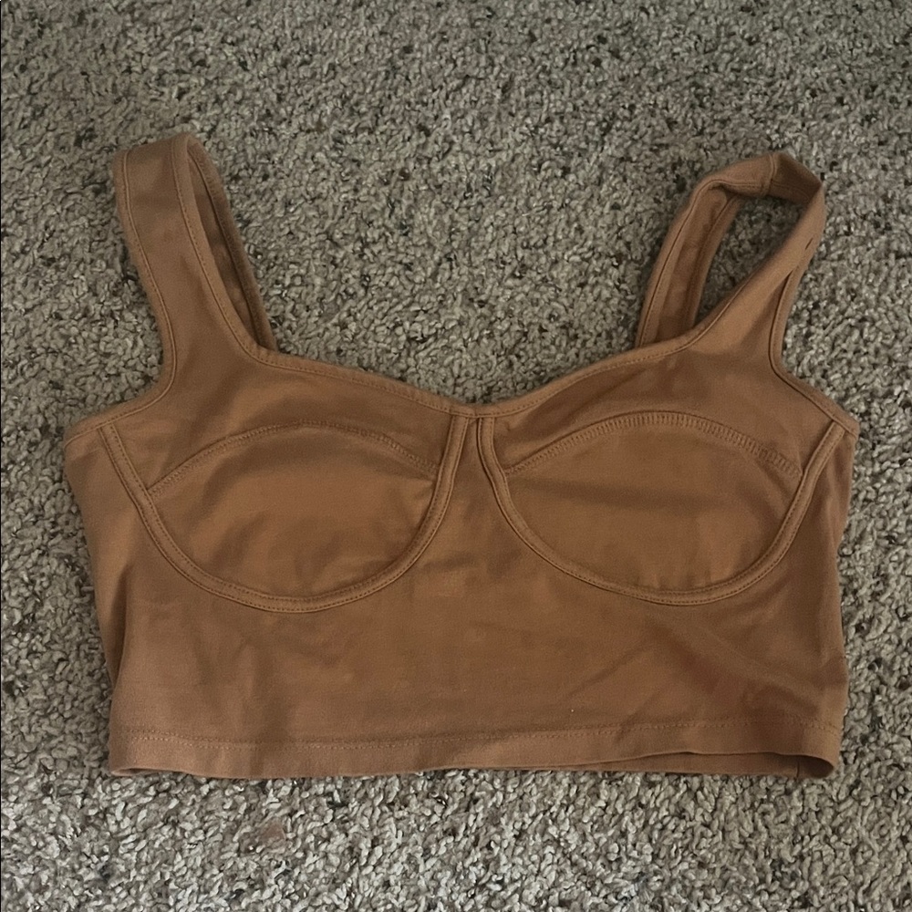 Wild Fable Brown Crop Top